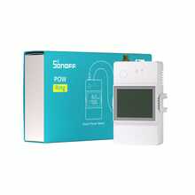 POWCT,SONOFF POW Ring Smart Power Meter With LCD Screen, Smart Switch With Power Monitoring ,Overload Protection ,Remote Control ,Voice Control, Compatible With Alexa/EWeLink Web, Maxload 100A,Smart Home Control. - White - View 2