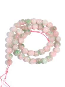 1 hebra de cuentas de piedras naturales Auratus, jade birmano, cristal de sandía, cuentas sueltas de piedras preciosas de curación de energía para hacer joyas, pulseras y collares DIY