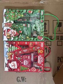 6pcs Stationery Set, 3D Gift Pencil Set, Back To School Gift, Perfect Gift For Birthday, Valentine's Day, Christmas, Thanksgiving And Holiday Collection, Ideal For Halloween, Christmas, Thanksgiving