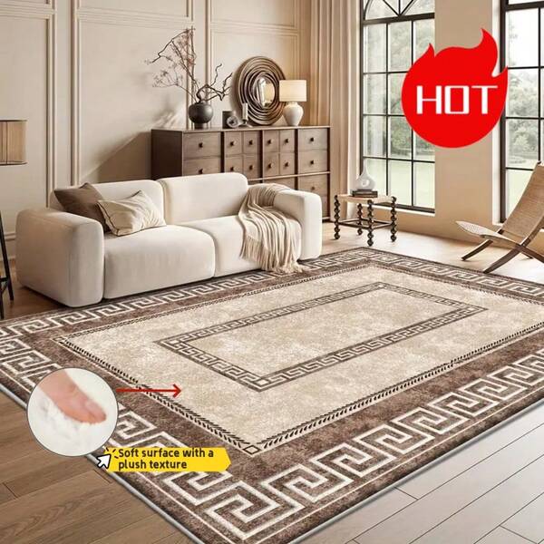 This Newly Upgraded Carpet Features A High-Density 950g/㎡ Specification, With A Thick And Plush Surface Texture That Significantly Enhances Underfoot Comfort. It Has Excellent Color Fastness And Wear Resistance, And The Bottom Is Added With Anti-Slip Particles To Improve Traction. Bathroom Decor
