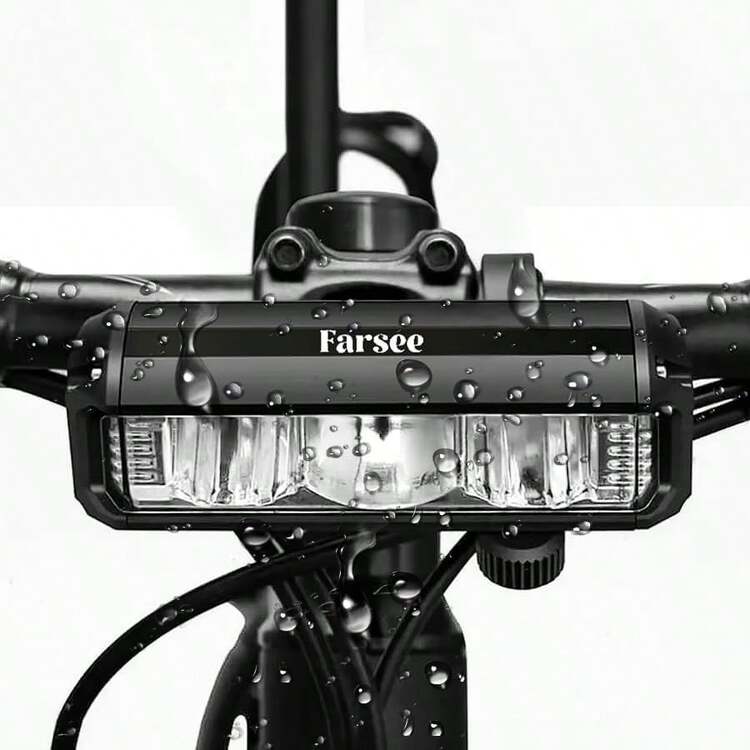 FARSEE Luces para Bicicleta superbrillantes ,LED Recargables luz para Bicicleta USB para Bicicleta, Luz Impermeable para Bicicleta (Haz Alto y bajo), Luces Todoterreno para Bicicleta de montaña - 1 - Añade 3