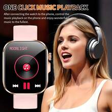 ERUN The Latest Smartwatch With Touch + Physical Buttons, Magnetic Charging, 180 MAh Battery, Water Drink Reminder, Sleep Monitoring, Call Reminder, Message Reminder, Sedentary Reminder, Alarm Reminder, Stopwatch, Bluetooth Calling, Bracelet Finder, Wrist Raise To Light Up Screen, Weather Notification