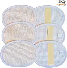6Pack (Grande 6.3x4.3 pulgadas) Almohadilla Exfoliante para Cara y Cuerpo (100% Algodón Terry) Materiales de Tela Esponja de Luffa Cepillo Exfoliante para la Piel de los Hombres y Mujeres en el Baño, Spa y Ducha - 1 - Ver 5