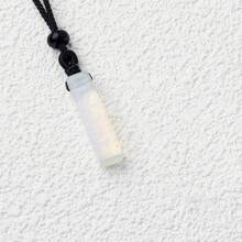 1件天然紫水晶粉色水晶长方形吊坠，DIY项链饰品配件 - 幾何吊墜項鍊 - 查看 6