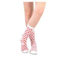 Love Valentine Socks Women 9-11 - TeeHee Novelty Crew Socks - Cotton Half Cushion - Cute Valentine's Day Gifts For Her - Comfortable Everyday Wear - 如圖685 - 查看 1