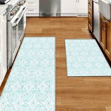 1pc Pattern Printed Rug, Faux Wool Mat - Highly Absorbent, Easy To Clean, Suitable For Home Decor, Farmhouse, Entryway, Indoor, Room, Kitchen, Dining Room, Small Office/Home Office, Sink, Laundry Room, Doormat, Kitchen Mat, Non-Slip Mat - Multicolor - View 8