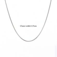 1pc Hot Classic Stainless Steel Chain Necklace For Men - Square Pearl Necklace - View 4