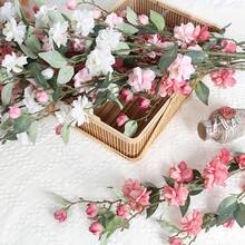 圣诞装饰，假植物山茶花人造花，多头山茶花插花长茎假花家居装饰，新鲜野生茶花