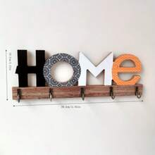 1pc Letter Wall Decor Floating Frame Hook, Vintage Key Hook, Entryway Key Hook, Decorative & Practical Room Decor Hook, Home Decor Hook, Kitchen Accessory Hook, Bathroom Decor Hook, Bedroom Decor Hook, Holiday Gift