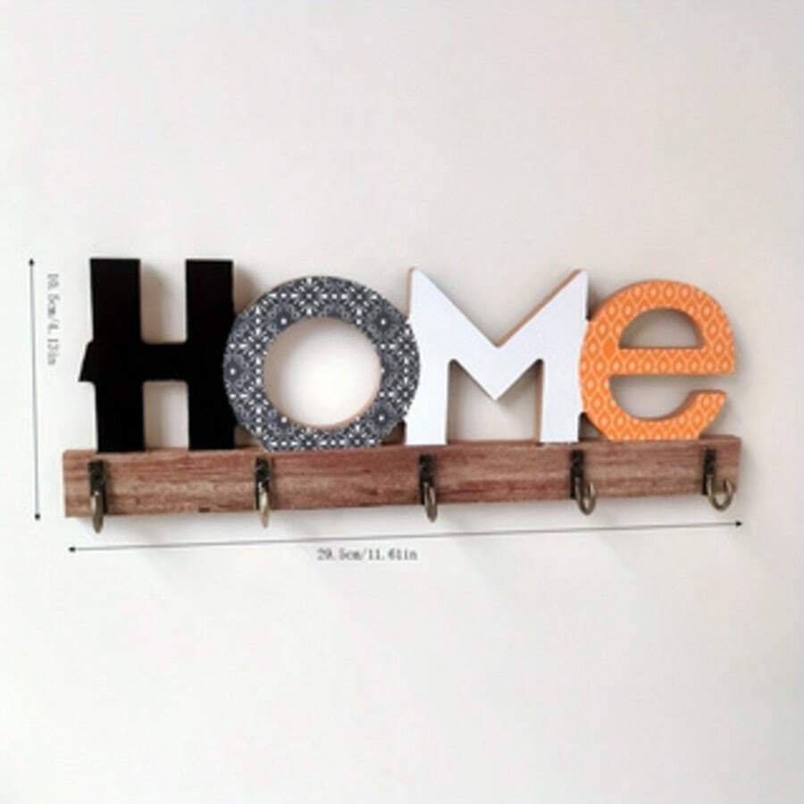 1pc Letter Wall Decor Floating Frame Hook, Vintage Key Hook, Entryway Key Hook, Decorative & Practical Room Decor Hook, Home Decor Hook, Kitchen Accessory Hook, Bathroom Decor Hook, Bedroom Decor Hook, Holiday Gift