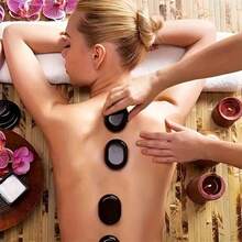 4 件套大型热石按摩套装：专业必备热疗放松设备 - 无需电源，无需电池
