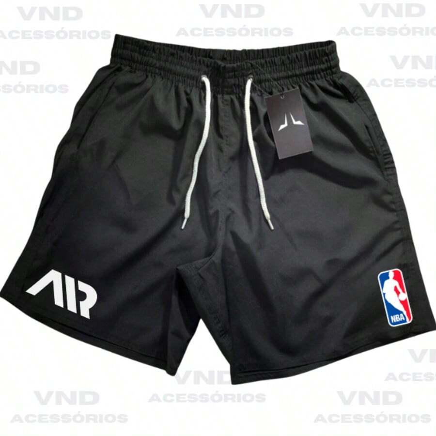 Bermuda Short Mauricinho Tectel Sport Running Gym Immediate Shipping - BASKETBALL NB - 黑空氣 - 查看 1