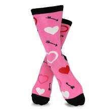 Valentine's Day Crew Socks 3-Pair Pack - Women's & Men's Love Socks - Heart Patterned Casual & Dress Socks - CottonGift Socks - 如圖694 - 查看 6