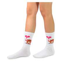 Valentine's Day Socks Women - TeeHee Love Crew Socks 3-Pair Pack - CottonGift Socks For Mom - Women's Shoe 6-9, Men's 8-11 - 如圖709 - 查看 4