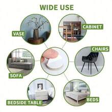 72-Piece Furniture Felt Pad Set - Non-Slip Chair Leg Pads To Protect Hardwood Floors, Metal Finish Furniture And Floor Protector Pads - Neutral Beige Multiple Sizes - Multicolor - View 2