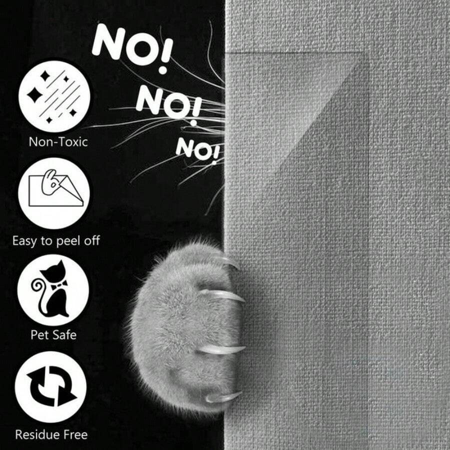 Pet Cat Couch Sofa Furniture Anti-Scratching Protector Guard Scratcher Accessory - Default - View 1