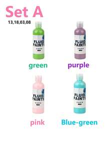 Bộ 6 màu sơn nghệ thuật dạng lỏng, độ bóng cao, sơn acrylic, chống phai màu, hiệu quả hoàn hảo sau khi khô, thích hợp cho đá, gỗ, vải bố, thạch cao và các bề mặt nghệ thuật khác, 100ml/chai, sơn nghệ thuật, màu sắc sống động, sơn bền lâu, dụng cụ nghệ thuật, dành cho nghệ sĩ và họa sĩ, vẽ tranh sáng tạo, dễ tán, màu sắc bền lâu, bột màu vẽ. - Nhiều màu - Xem 17