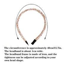 DOU LE 波浪针织发带 - 纯紫色波西米亚风涤纶，美妆，发箍