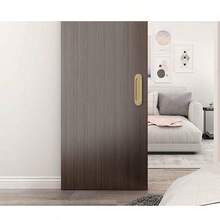 2 tay nắm cửa trượt kiểu chuồng trại - Tay nắm cửa trượt không cần khoan, phù hợp với cửa kính phòng tắm, phụ kiện nội thất ẩn, lắp đặt dễ dàng, phụ kiện phòng tắm hiện đại | Tay nắm cửa trơn tru | Tay nắm vận hành trơn tru, phụ kiện phòng tắm - Nhiều màu - Xem 11