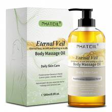 PHATOIL 260毫升身体按摩油，舒缓身心，助您放松休息——香草遐想、活力能量、柚子旋律、灵魂遐想、大地气息、丝绒甘露、双重呵护（头发和肌肤）、空灵宁静、永恒面纱、舒缓油 8.8液体盎司 - 多樣化香型 - 查看 14