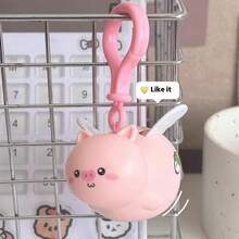 1pc 2025 New Trending Flying Capybara Key Chain, Plastic Pendant Ornament That Can Fly, Perfect Gift For Birthday, Boys, Girls, Christmas - Multicolor - View 6