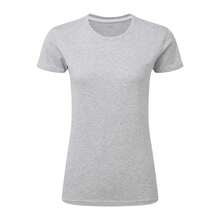 SIGNATURE Womens/Ladies Plain Tagless TShirt (Light Oxford) - Grey - View 1