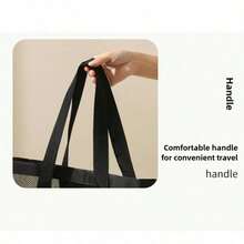 1PC Multifunctional Mesh Beach Bag - Large Capacity Storage For Travel, Swimsuits, Kids' Toys & Student Bath Needs, Hollow Quick-Dry Bag - 黑色-1PC-Bag2 - 查看 7