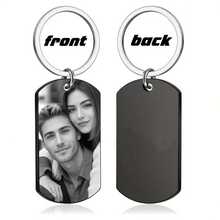 Customized Memorial Badge, Personalized Metal Keychain, Engraved Photo Necklace, Fashionable Pendant, Exquisite Customized Gift, Holiday Commemorative Items,Festive Calendar - Multicolor - View 12