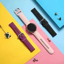 10 Pack Bands Compatible With Samsung Galaxy Watch 7 6 5 4 40mm 44mm Watch 6 Classic Watch 5 Pro Watch 4 Classic Active 2 Band 20mm Soft Silicone Sport Strap Wristbands For Women Men