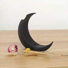 3D Printed Moon Shaped Vase - Gothic Victorian Era Moon Decorative Vase, High-Quality Plastic Tabletop Vase, Holiday Party Decoration, Creative Friend Gift, Bohemian Style Decoration | Delicate Pattern Decoration, Vase Home Decoration Room Decor Flower Vase Glass Vase