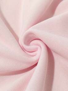 卡通印花连帽卫衣，可爱女宝宝保暖舒适上衣，秋冬季 - 粉色 - 查看 5