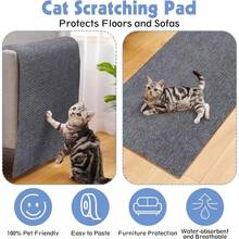 1PC Anti Cat Scratch Mat Trimmable Self-Adhesive Carpet Mat Pad Cat Pet Scratcher Furniture Couch Corner Indoor Sofa Wall Protector, DIY Cats Scratch Board - Multicolor - View 12