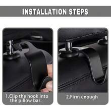 Car Hook Strong And Stable Small Hook Hidden Multifunctional Storage Rear Seat Hook Car Accessories - Black - View 8