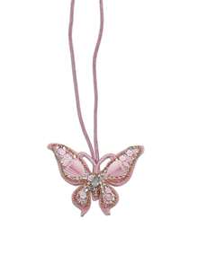 1 chiếc Ba lô mini hình bướm đính hạt thủ công/Túi đeo vai/Túi tote/Túi đeo chéo Phụ kiện đa năng màu trơn thanh lịch dành cho các cặp đôi Bạn bè Học sinh Nam Nữ Hàng ngày Kỳ nghỉ Du lịch Mùa thu - Hồng - Xem 8