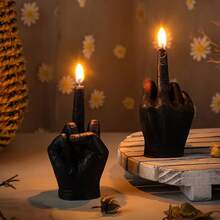 1 buc Lumânare Parfumată cu Gesturi Nepoliticoase, Lumânare Parfumată Creative și Amuzant, Lumânare Parfumată pentru Decor de Interioară, Cadou pentru Anul Nou, Crăciun, Petrecere, Zi de Naștere, Nuntă