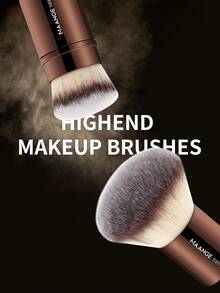 MAANGE 23pcs Makeup Brush Set, Includes 20pcs Professional Travel Makeup Brushes, 2pcs Accessories And 1pc Storage Bag. Set Contains: Powder Brush, Blush Brush, Concealer Brush, Contour Brush, Nose Brush, Eyeshadow Brush, Eyebrow Brush, Eyeliner Brush, Highlighter Brush, Face Brush, Foundation Brush, Detail Brush. Essential For Home Or Travel, Ideal Gift For Friends And Family - Brown - View 8