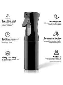 1pc 200ml Continuous Spray Bottle, Salon Refill Bottle, Ultra Fine Mist Sprayer, Suitable For Hair, Home Cleaning, Salon, Gardening, Beauty, Plants, Skincare, Haircare, Cleaning, Body Care And More, Continuous Spray Bottle, Ultra Fine Mist Sprayer, Hairstyling Set, Hairstyling Tool Set, Hairstyling Tools,Travel,Birthday - Multicolor - View 9