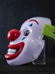 1 Piece Of Halloween Clown Masks, Scary And Funny Props, Masquerade Ball Party Plastic Clown Masks.