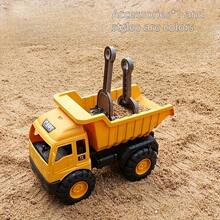 1 件建筑玩具系列套装，挖掘机、搅拌机、起重机、工程车辆、户外益智玩具套装，适合男孩和女孩的逼真玩具，生日、圣诞节、万圣节礼物