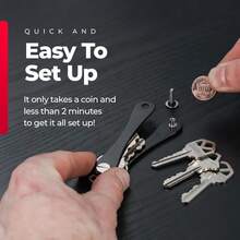 KeySmart Flex Compact Key Holder and Keychain Organizer - como en la foto - Ver 7