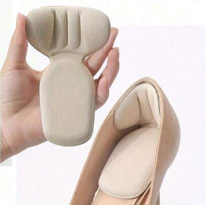 Anti-Friction Heel Pads For Women's Shoes, Half-Size Insoles, Large-To-Small High Heel Insoles, One-Size-Up Adjustment Tool