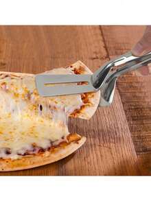 1 Pc 410 Stainless Steel Grill Tongs - Heat Resistant & Locking Food Tongs For BBQ, Kitchen, Flipping Steak