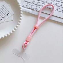 1 Stück einfacher und verstellbarer kurzer Handgelenk-Sicherungskette mit Schloss, Handykette zum Verlust- und Fallschutz