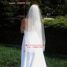 1pc Bride's One-Layer Minimalist Veil, Soft Nude Color Sheer Bridal Outdoor Photography Trailing Decor Fall Clothes For Women - Beige - View 9
