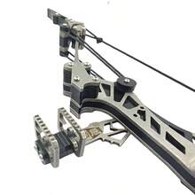 16.4-Inch Stainless Steel Mini Composite Bow, Small Arrows, Suitable For Beginner Archery Practice, Entertainment And Fun Gift, Mini Bow Archery Set,Compound Bow - Silver - View 4