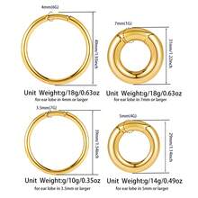 1pc Stainless Steel Fashion Round Ear Weights Hangers Ear Gauges Plugs Expander Piercing Body Jewelry Women Stretcher Earrings New