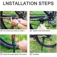 Adjustable Bike Bicycle Kickstand Side Kickstand,Lightweight Aluminum Alloy Bicycle Stand - High Strength And Durable Bicycle Support - Suitable For Various Types Of Bicycles, Including Mountain Bikes, Road Bikes, And City Bikes - Non Slip Design, Easy To Install And Adjust - Multicolor - View 6