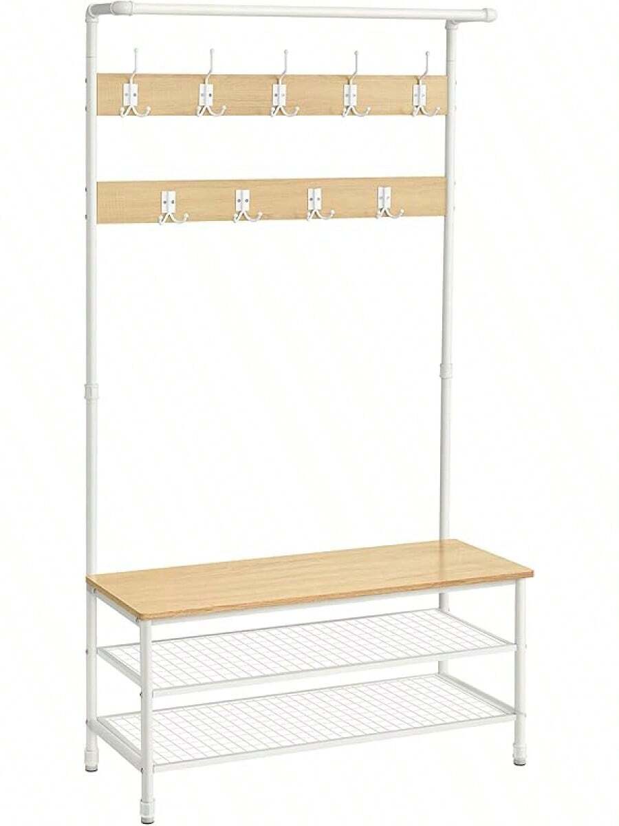 Percheros - Roble + Blanco - Ver 1