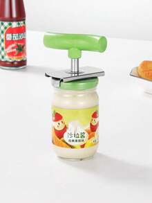 1 Piece Stainless Steel Twist Cap Opener, Universal Adjustable Bottle Opener, Thickened Lid Opener, Labor-Saving Twist Cap, Suitable For The Elderly With Weak Hands And Arthritis - Can Be Easily Used As A Bottle Opener, Can Opener And Jar Lid Opener.