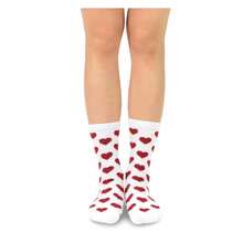 Women's Valentine's Day Socks - Heart Crew Socks 6-Pair Pack - CottonCasual & Gift Socks - Women's Shoe 6-9 / Men's 8-11 - 如圖699 - 查看 3